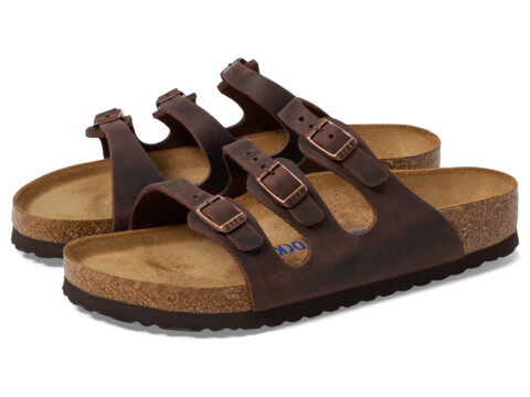 Birkenstock Florida Soft Footbed - Leather - Zappos Free Shipping ...