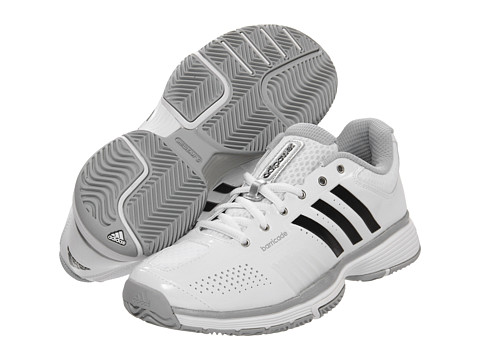 adidas - adipower barricade 7.0 W (Running White/Black/Metallic Silver) - Footwear