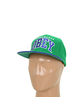 Cheap Obey Throwback Snapback Hat Green Royal Blue