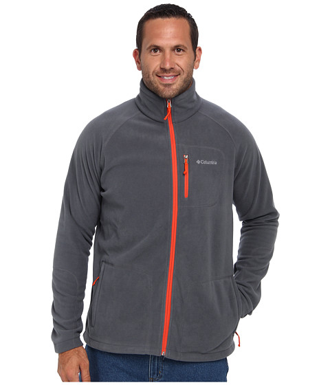 Columbia Fast Trek™ II Full-Zip Fleece Jacket - Extended Graphite/State Orange