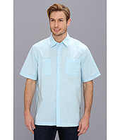 IZOD  Short Sleeve Solid Pointed Collar Button-Down  image