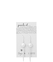 Dogeared  Pearls Thorn Bead Cap and Spear Earrings  image