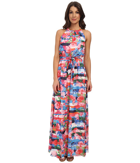 Jessica Simpson Floral Stripe Maxi Dress