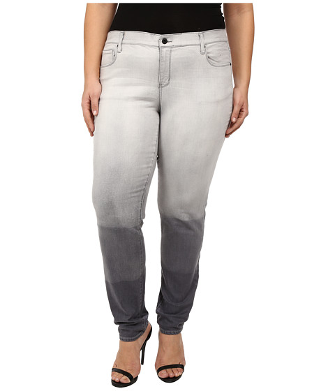 DKNY Jeans Plus Size Soho Skinny in Grey Hang Bleach 