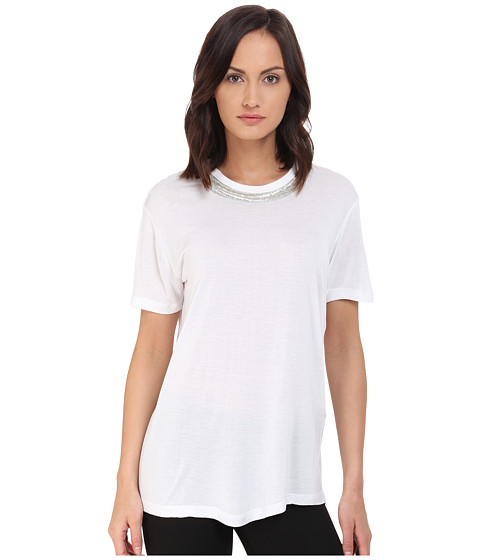 The Kooples Viscose Jersey with Chain Tee 