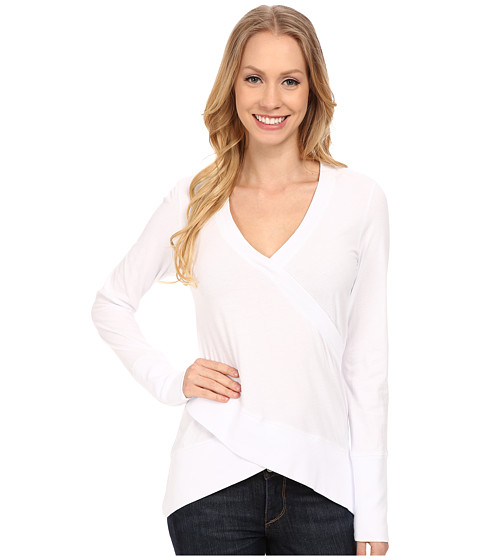 Mod-o-doc Classic Jersey Faux Wrap Pullover 