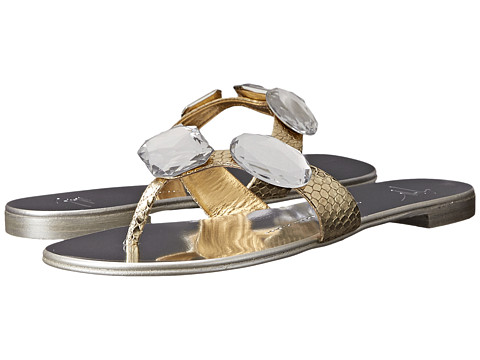 Giuseppe Zanotti Flat Jeweled Thong Sandal 