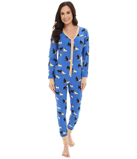 BedHead Blue Cats and Dogs One-Piece 