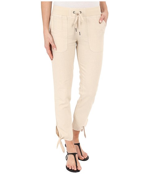 Mod-o-doc Linen Rayon Ankle Tie Pull-On Pants 