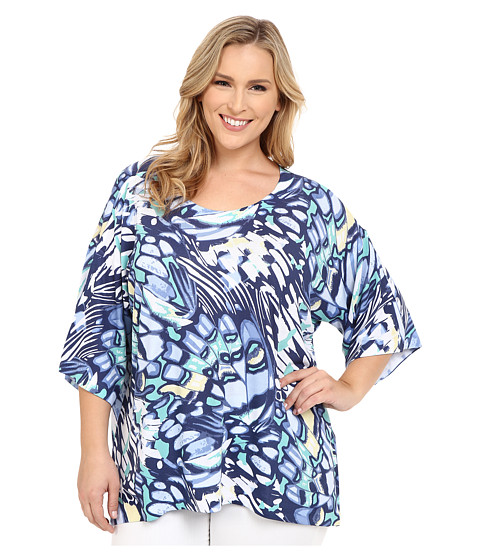 Nally & Millie Plus Size Butterfly Top 