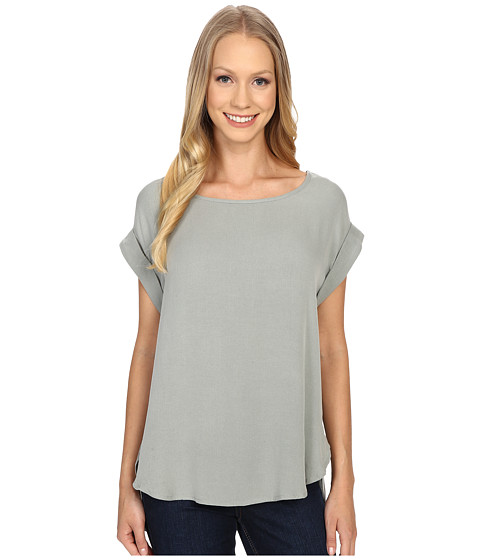 B Collection by Bobeau Brea Roll Sleeve Top