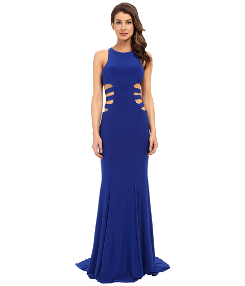 Faviana Jersey Gown w/ Side Cut Outs 7820 
