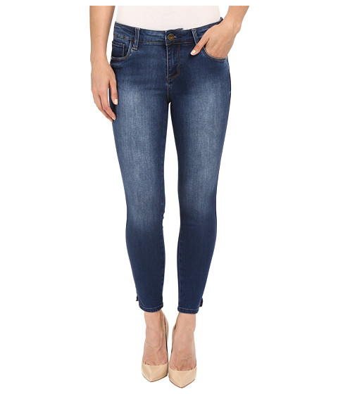KUT from the Kloth Eva Ankle Skinny Jeans in Valid w/ Dark Stone Base Wash 