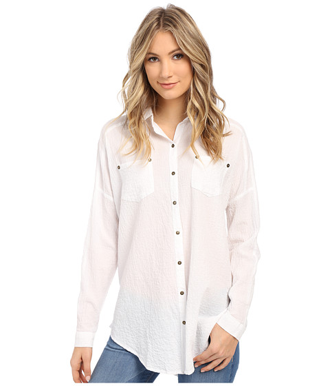 Free People Lover Her Madly Button Down Shirt 