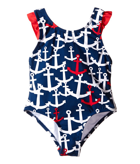 Hatley Kids Anchors Ruffle One-Piece Swimsuit (Toddler/Little Kids/Big Kids) 