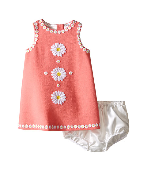 Dolce & Gabbana Kids Wool Crepe Floral Dress (Infant) 