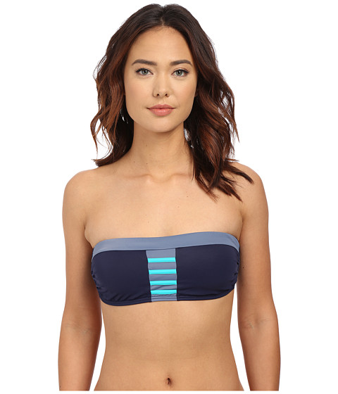 DKNY A Lister Bandeau Bra w/ Stripping Detail & Removable Soft Cups 