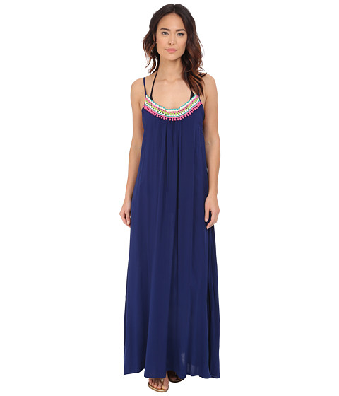 Red Carter Splice & Dice Maxi Dress Cover-Up 