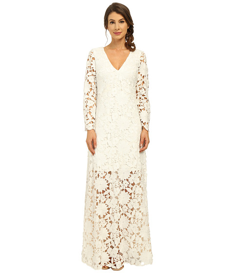 Badgley Mischka Long Sleeve Lace Gown 