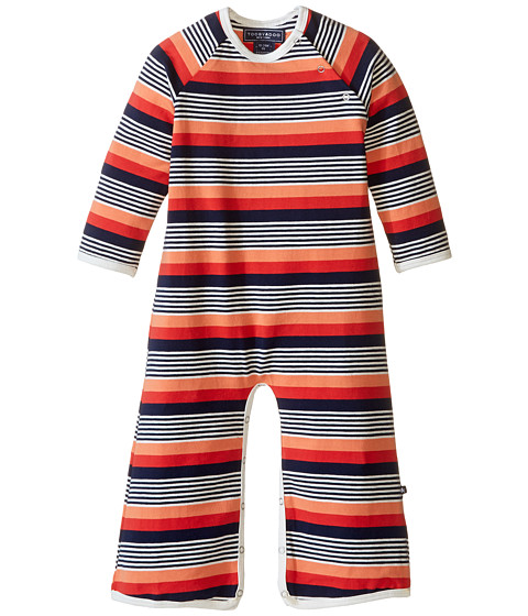 Toobydoo Multi Stripe Long Sleeve Bootcut Jumpsuit (Infant) 
