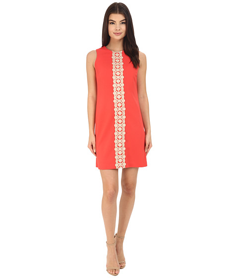 Jessica Simpson Ottoman Shift Dress with Lace Detail 