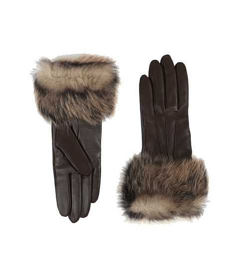 UGG Three Point Long Toscana Trim Leather Smart Gloves 