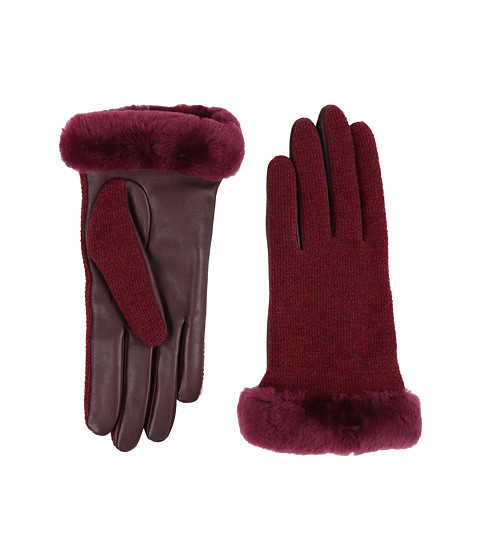 UGG Shorty Smart Fabric Gloves w/ Short Pile Trim 