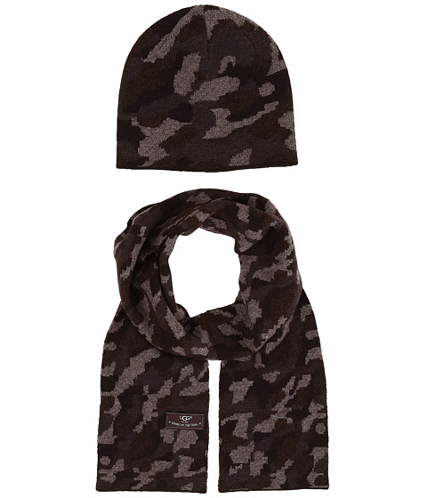 UGG Kids Camo Beanie and Scarf Boxed Set (Toddler/Little Kids) 