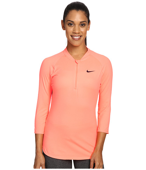 Nike Court Dry 3/4 Sleeve Half-Zip Tennis Top 