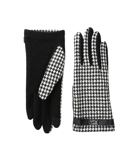 LAUREN Ralph Lauren Menswear Pattern Metal Logo Touch Gloves 