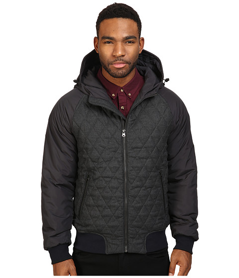 Scotch & Soda Short Quilted Jacket in Mix & Match Wool and Nylon Quality 