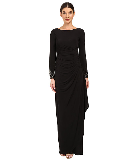 Adrianna Papell Venecian Jersey Draped Gown 