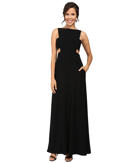 JILL JILL STUART Crepe Sleeveless Gown with Cut Outs 