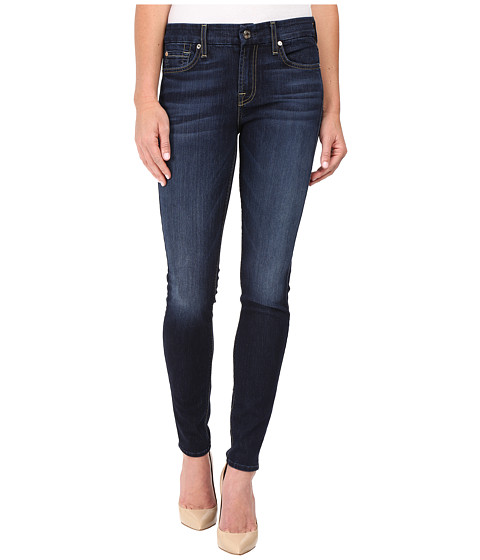 7 For All Mankind The Skinny w/ Tonal Navy Squiggle in Dark Canterbury 
