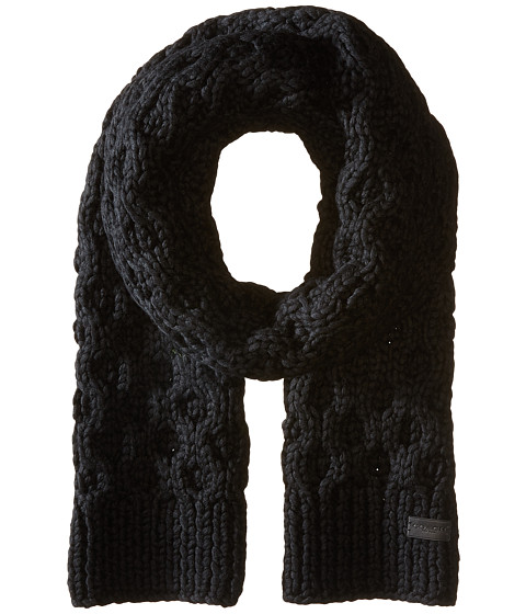 COACH Honeycomb Hand Knit Scarf 