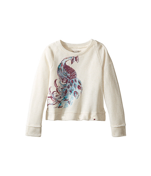 Lucky Brand Kids Pullover Crew Neck Shirt with Peacock Design (Toddler) 