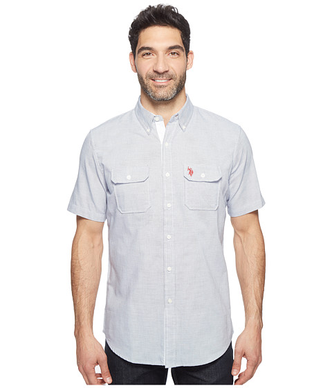 U.S. POLO ASSN. Two-Pocket Classic Fit Stripe, Plaid or Print Sport Shirt 