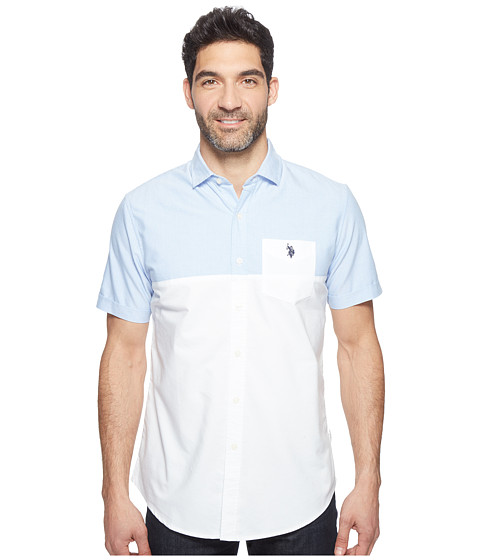 U.S. POLO ASSN. Short Sleeve Classic Fit Color Block Sport Shirt 