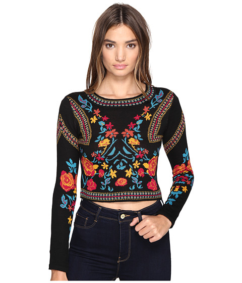 ROMEO & JULIET COUTURE Floral Geometric Patterned Top !