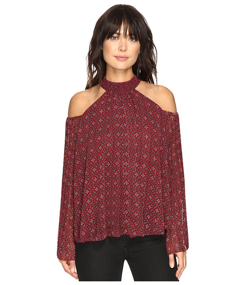 ROMEO & JULIET COUTURE Cold Shoulder Printed Shirt 