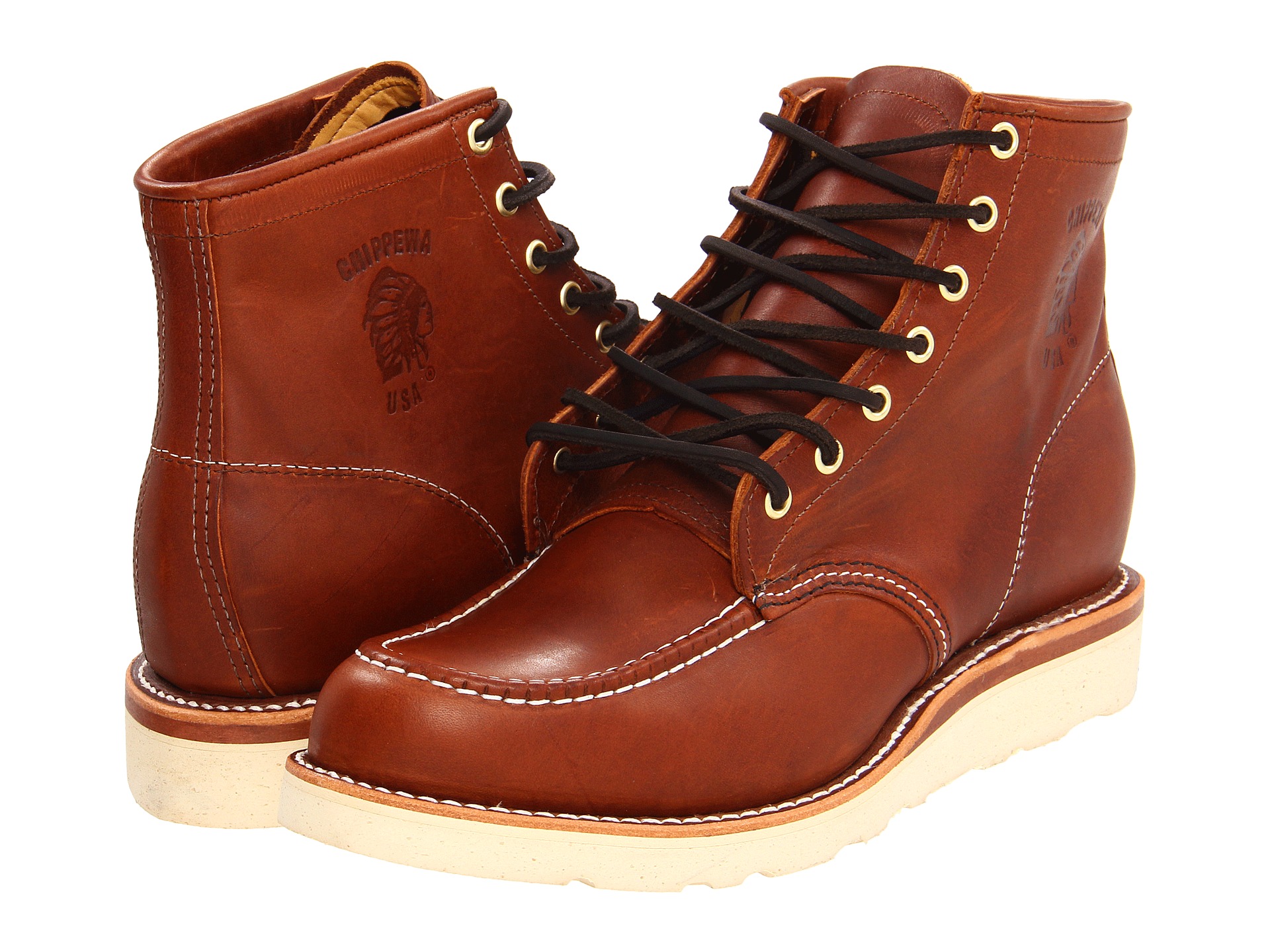 Chippewa 6 Tan Renegade Moc Toe Wedge $199.00 