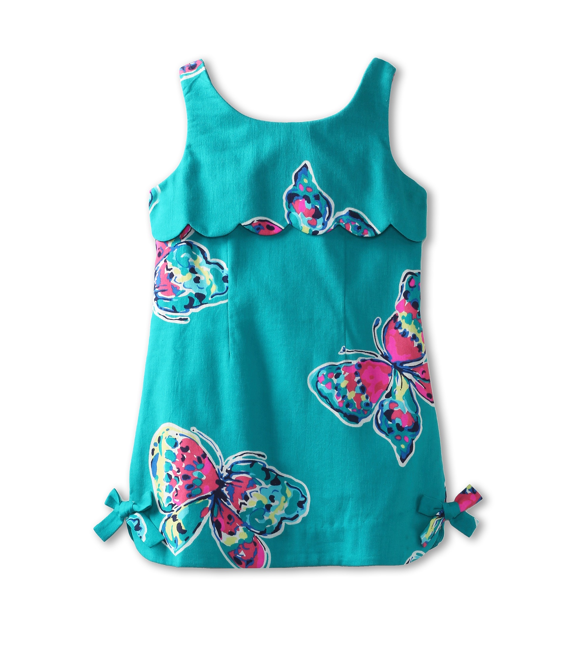 Lilly Pulitzer Kids Mini Bindie Dress Toddler Little Kids Big Kids Tropez Blue Ive Got Butterflies,