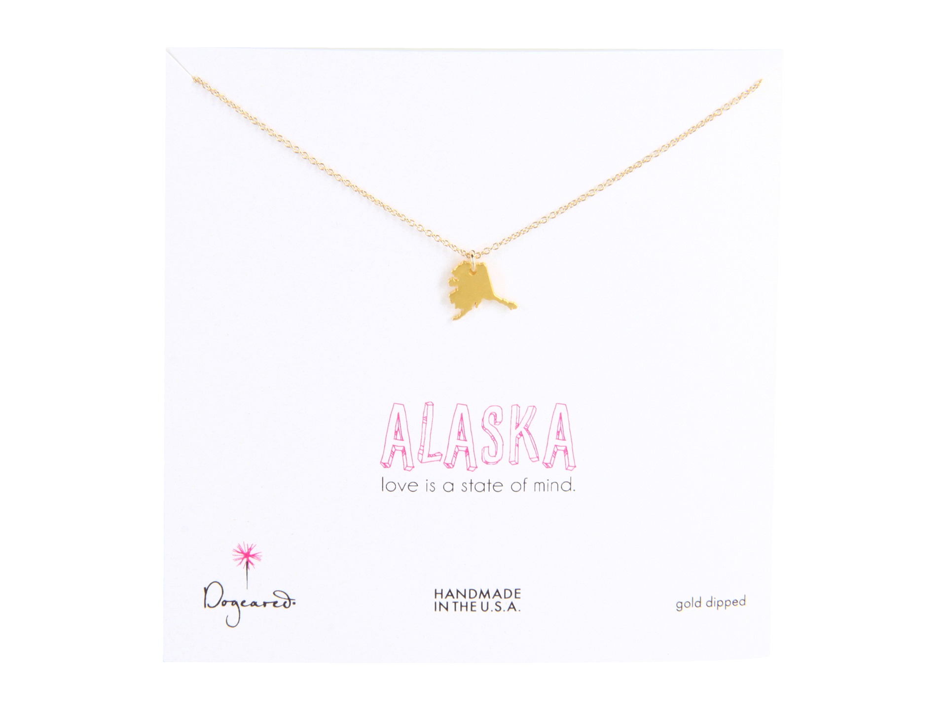 Dogeared State Of Mind Alaska 18 Necklace