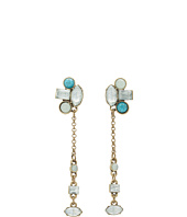 Betsey Johnson - Chain Drop From Cluster Earring