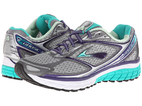 Brooks Ghost 7 Silver/Mulbry Purple/Pool Green - Zappos.com Free ...