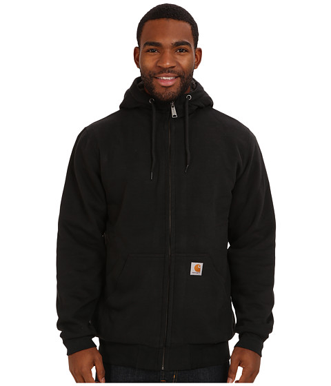Buy Cheap Carhartt Brushed Fleece Sweatshirt Sherpa Lined Black - Men's ...