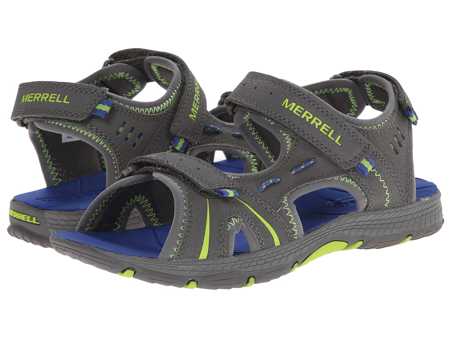 Merrell Kids Panther (Big Kid) Grey/Blue