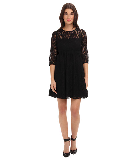 Baby Doll Lace Dress w/ Illusion Neck On Line Available Now
