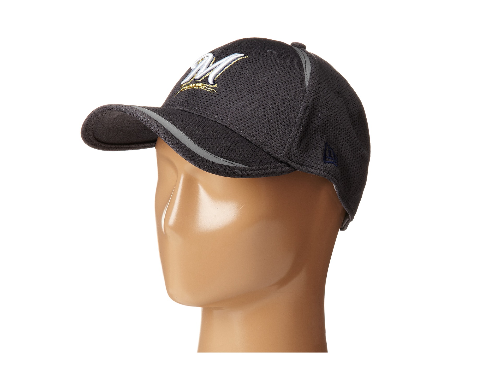 New Era Reflectaline Milwaukee Brewers Graphite Grey