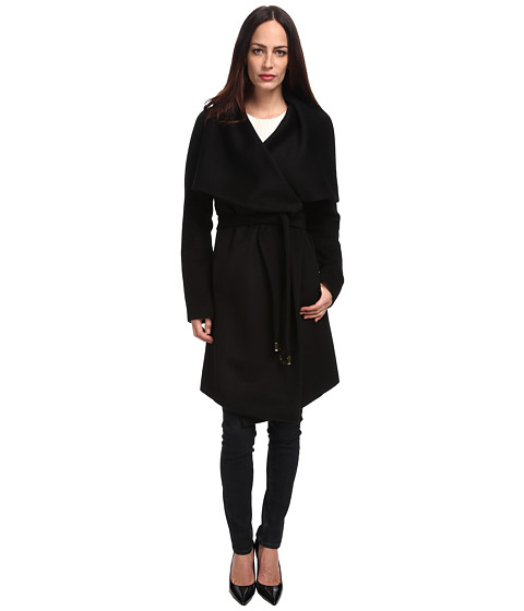 Diane von Furstenberg Beaux Coat Black - Zappos Couture